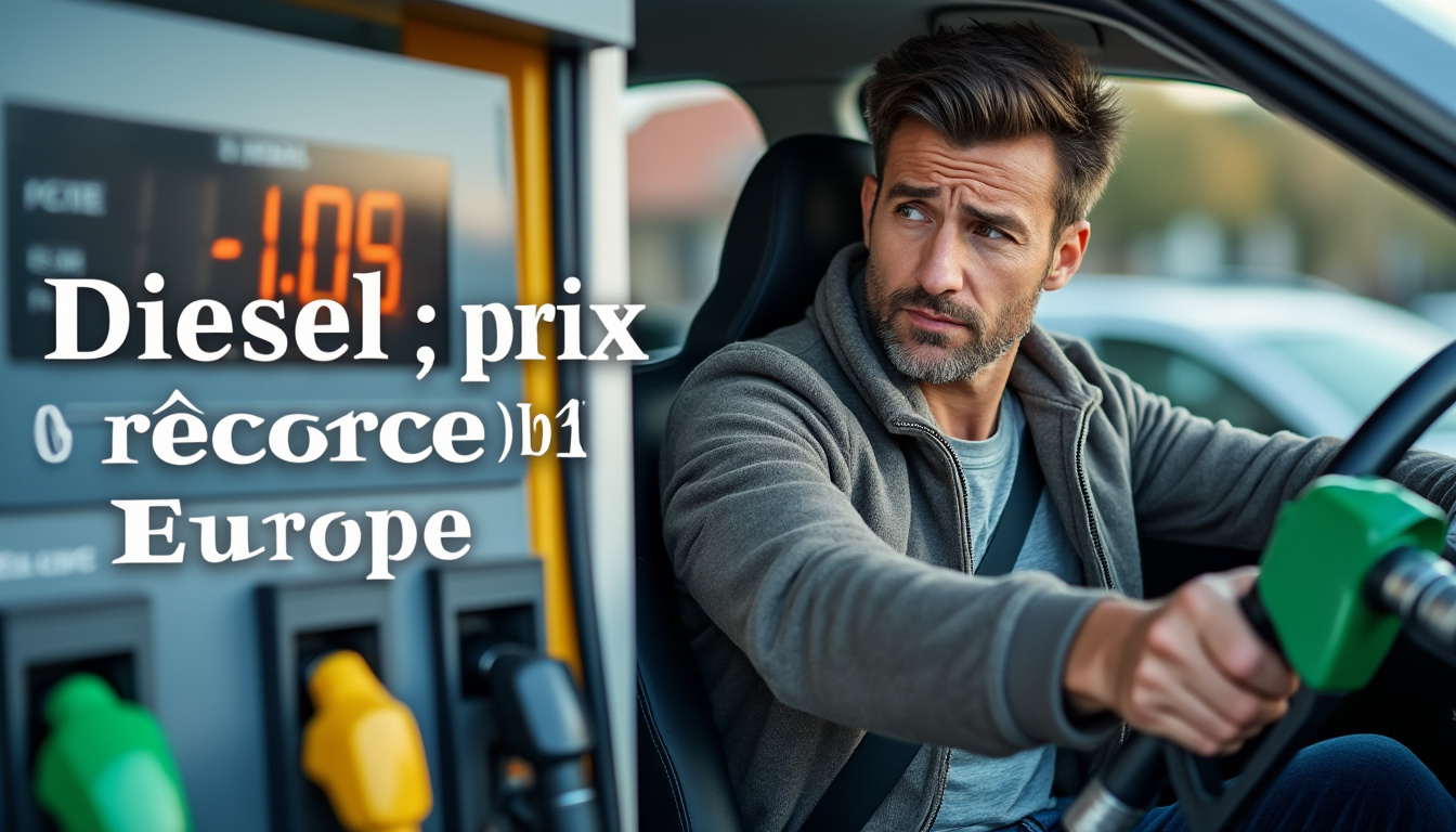 le prix du diesel atteint un niveau record en europe. découvrez les raisons de cette hausse et ses conséquences pour les automobilistes.