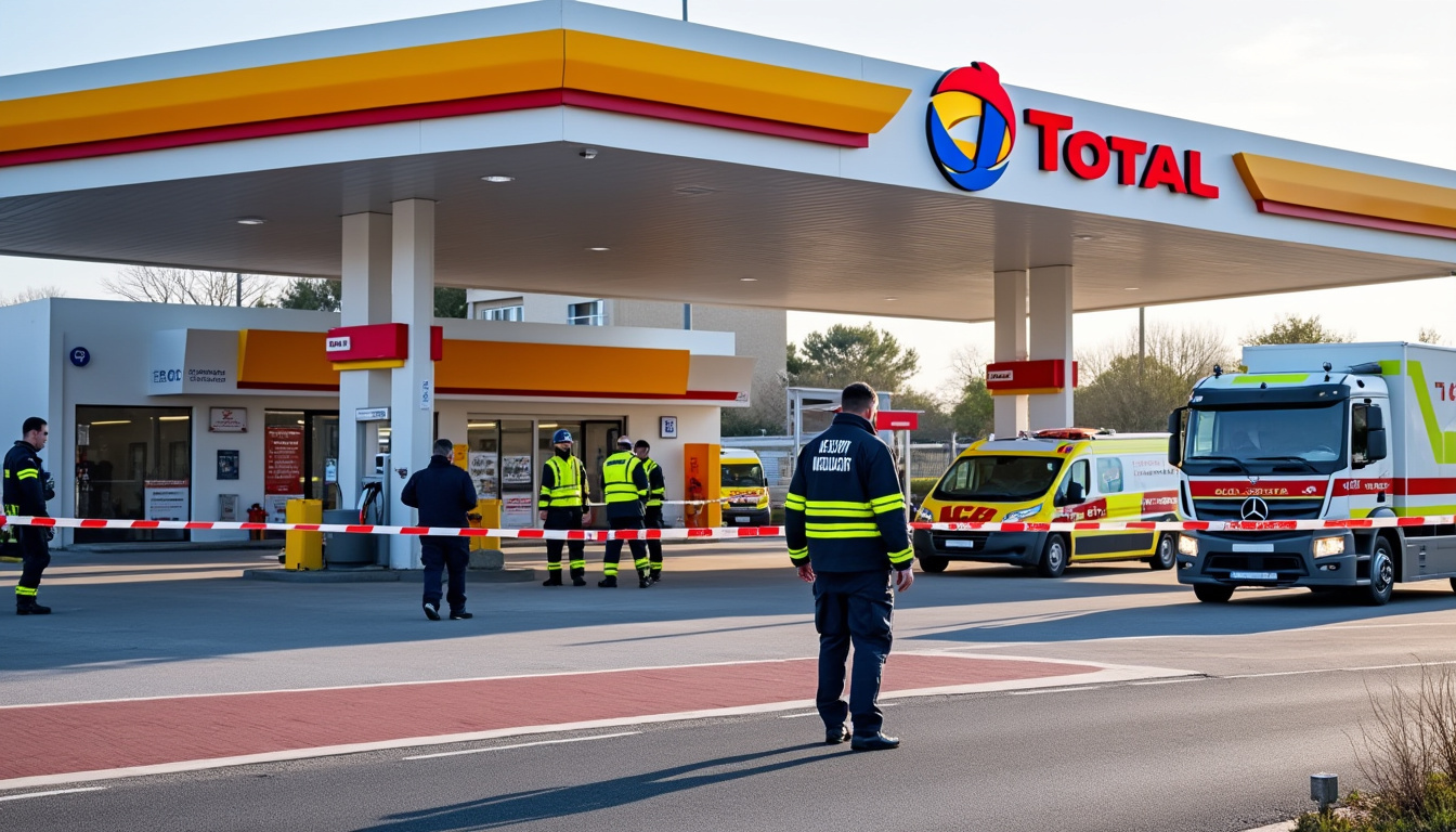 une fuite de gaz lors d’un ravitaillement chez totalenergies entraîne la mise en place d’un périmètre de sécurité. découvrez les détails de l’incident.