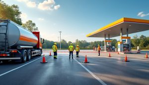 une fuite de gaz perturbe le ravitaillement chez totalenergies et entraîne la mise en place d’un périmètre de sécurité.
