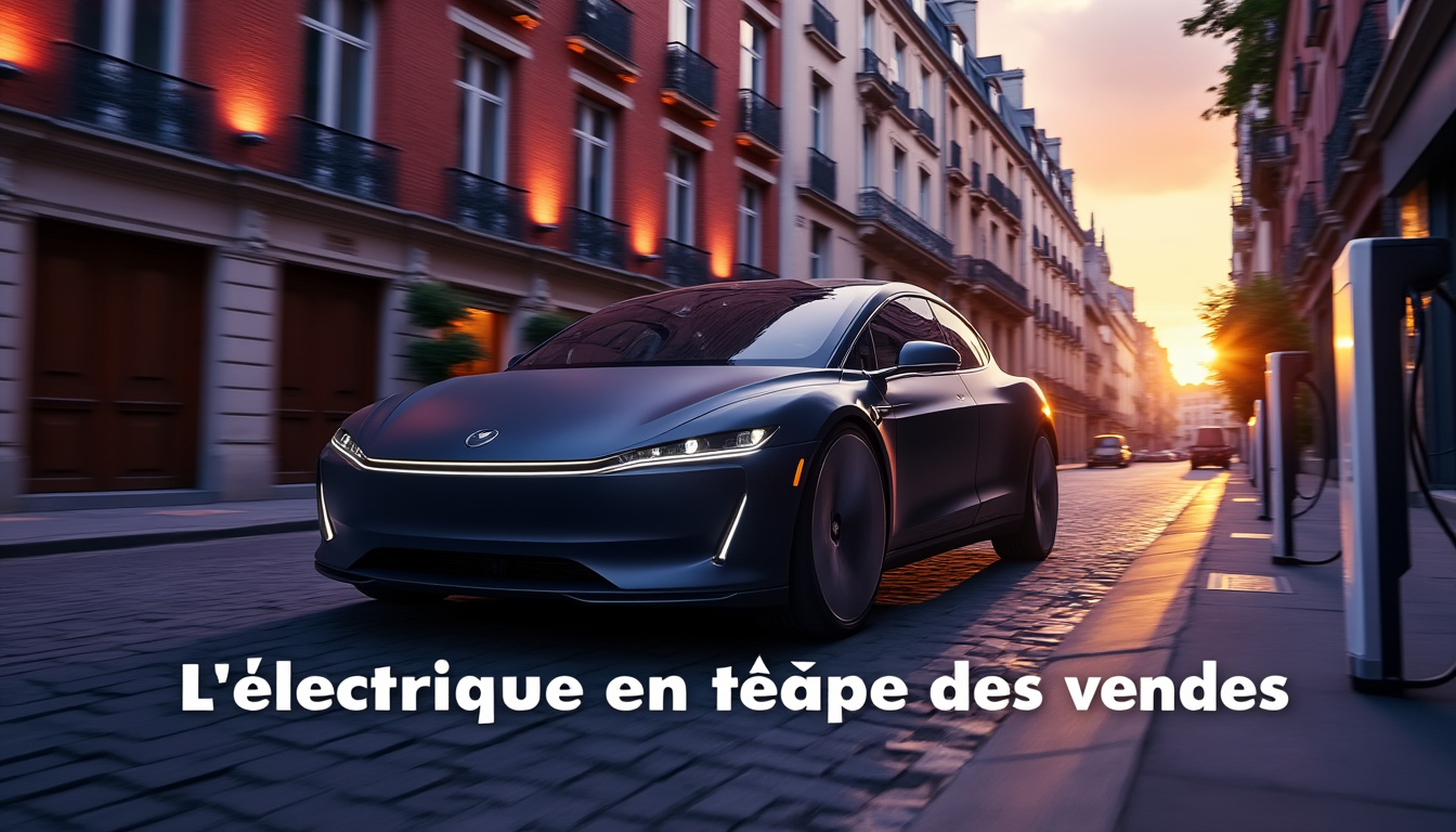 en france, les voitures électriques prennent pour la première fois la tête des ventes automobiles, devant les autres motorisations.