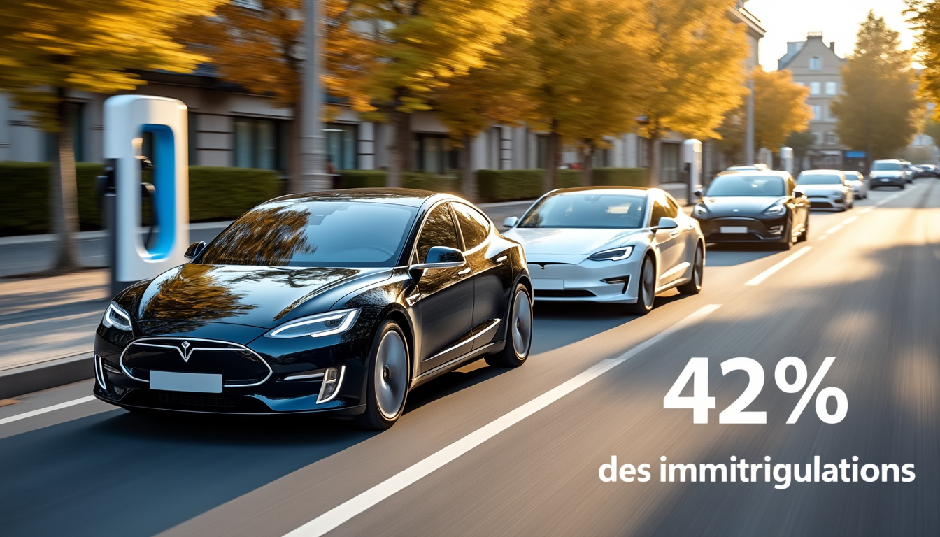 en septembre, la forte progression des voitures électriques dynamise les ventes et soutient la croissance du marché automobile neuf.