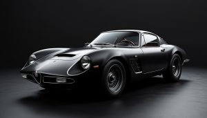 l’alfa romeo 33 stradale révèle une allure saisissante avec sa nouvelle finition noir mat, qui souligne ses lignes sculpturales et son caractère exclusif.