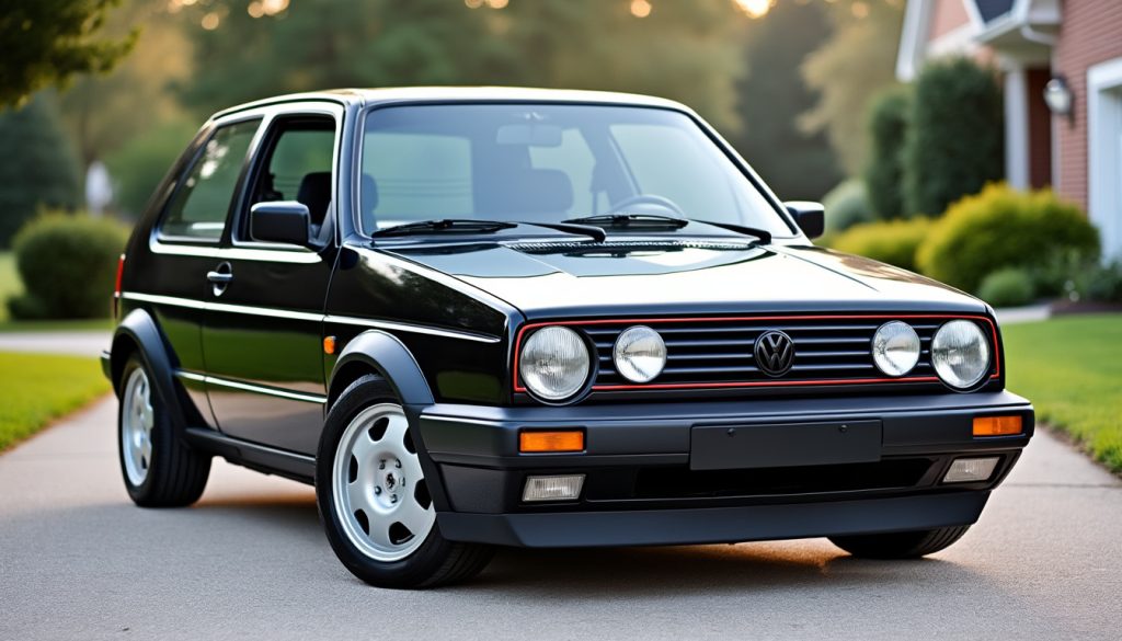 à vendre, cette volkswagen golf iii gti de 1996 séduit par son état d’origine préservé et son statut de sportive emblématique.