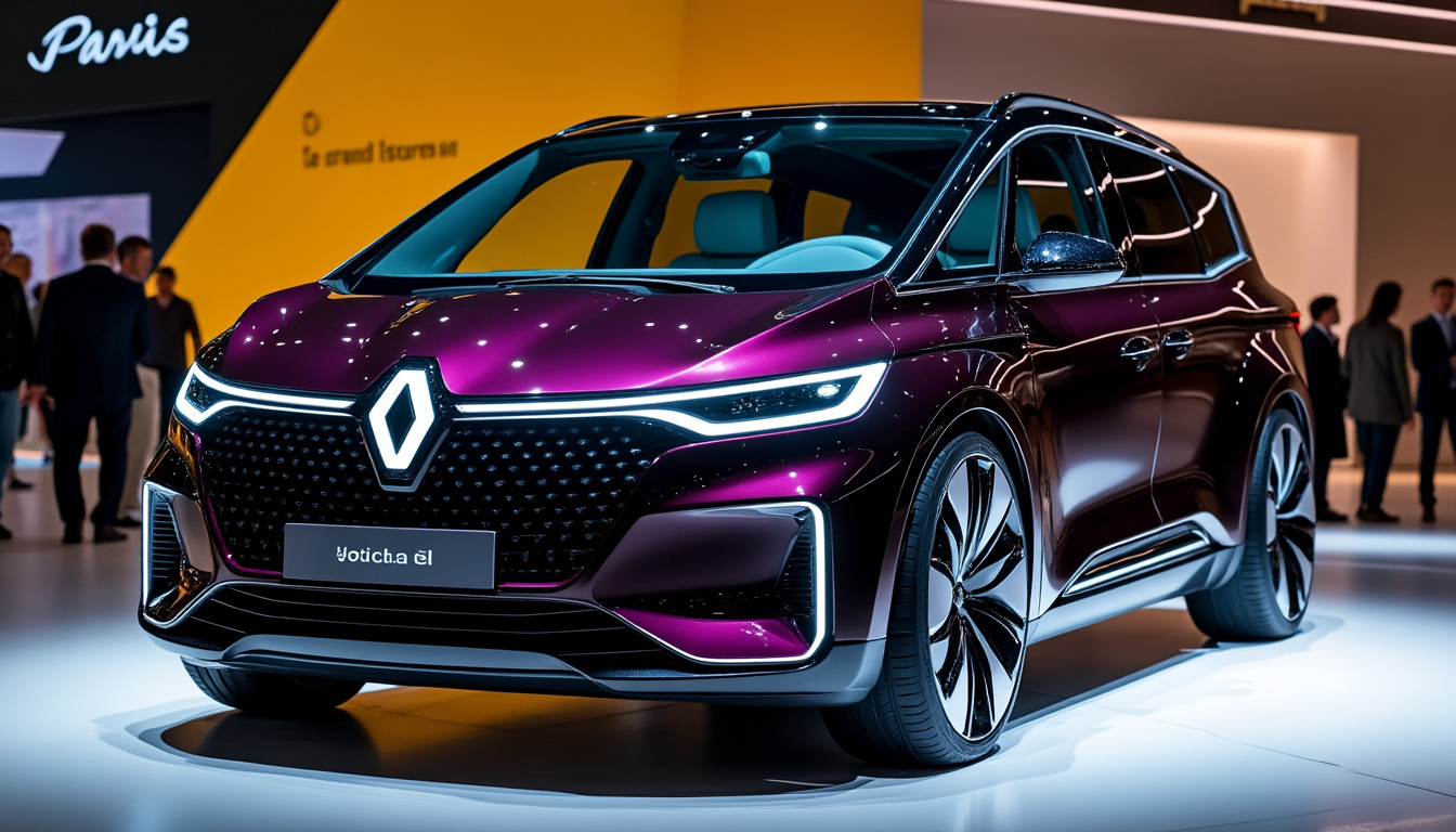 découvrez le renault e-space concept, un aperçu de la voiture familiale électrique de demain, présenté au mondial de l’auto 2026.